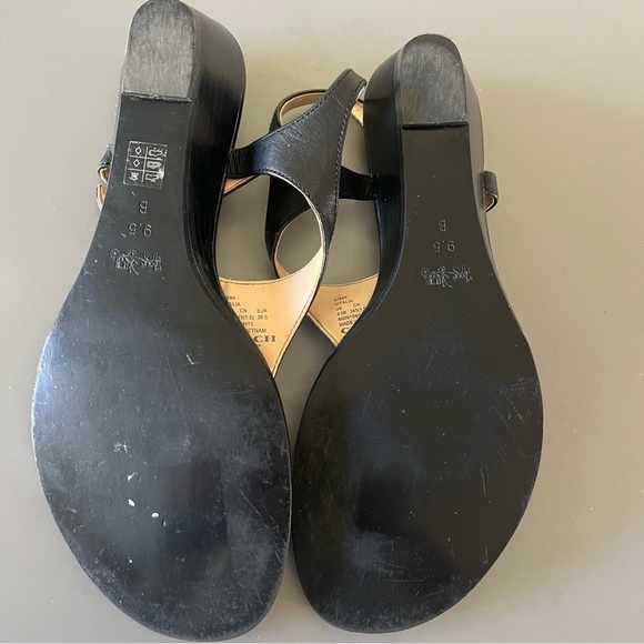 Coach Black Leather Sandals - Picture 5 of 14